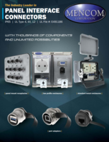 MENCOM PANEL INTERFACE CONNECTORS CATALOG PANEL INTERFACE CONNECTORS: PANEL MOUNT RECEPTACLES LOW PROFILE ENCLOSURES  STANDARD METAL ENCLOSURE